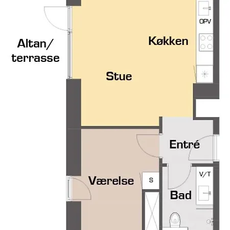 Great 1-bed W Balcony By Harbour Apartment Odense